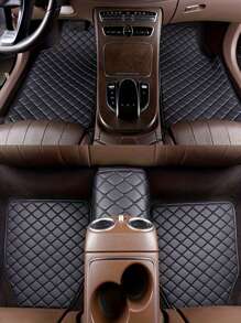 5pcs Premium Waterproof Leather Universal Full Set Auto Floor Mats - High-Quality Interior Accessories For Cars, SUVs, And Trucks With Easy Cleaning And Anti-Slip Protection