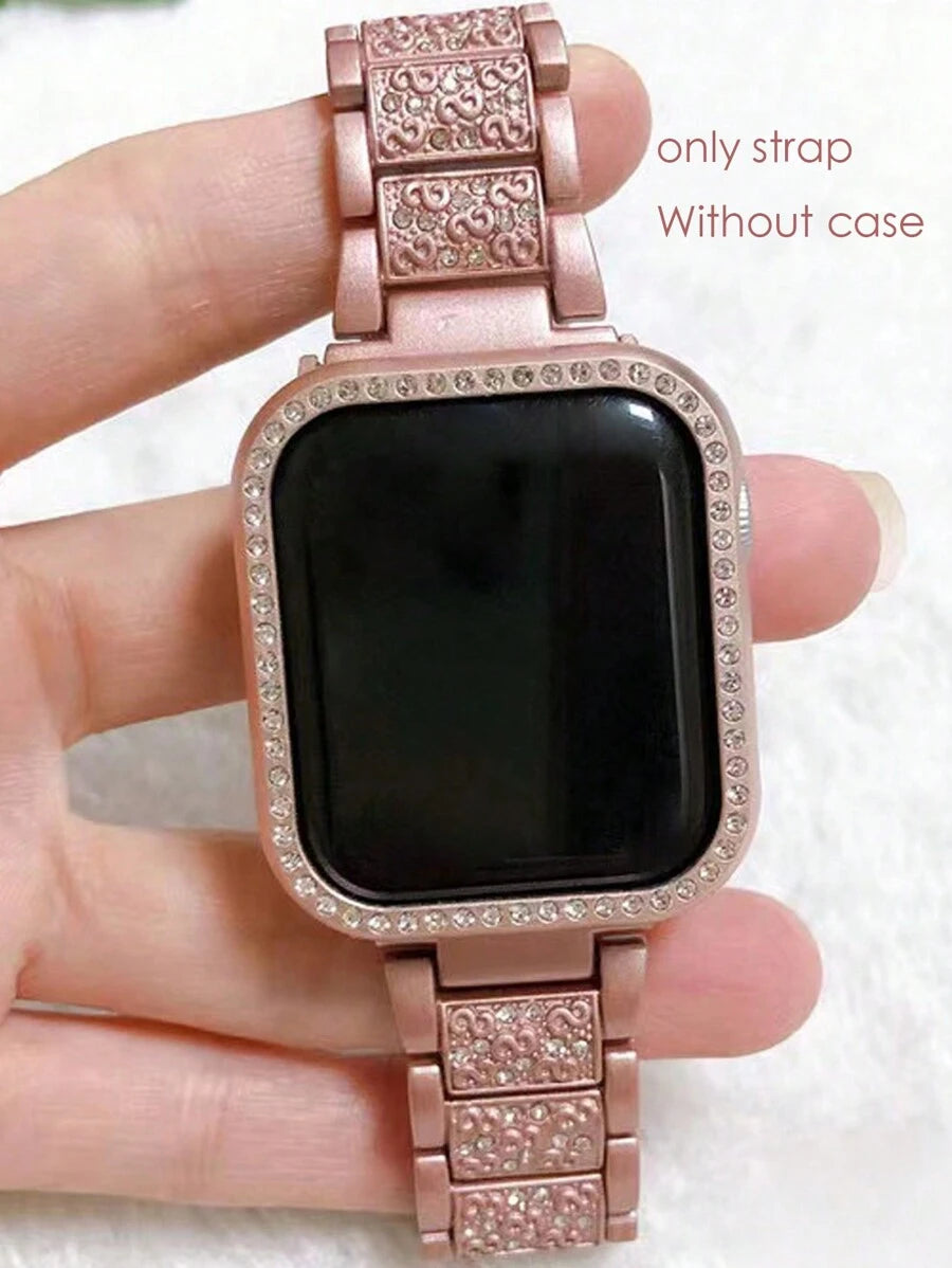 Narukvica za Apple Watch, uniseks, sjajna modna narukvica kompatibilna sa Apple Watch 38mm 40mm 41mm 42mm 45mm 46mm 49mm, Series 10/9/8/7/6/5/4/3/2/1/SE/Ultra, podesiva