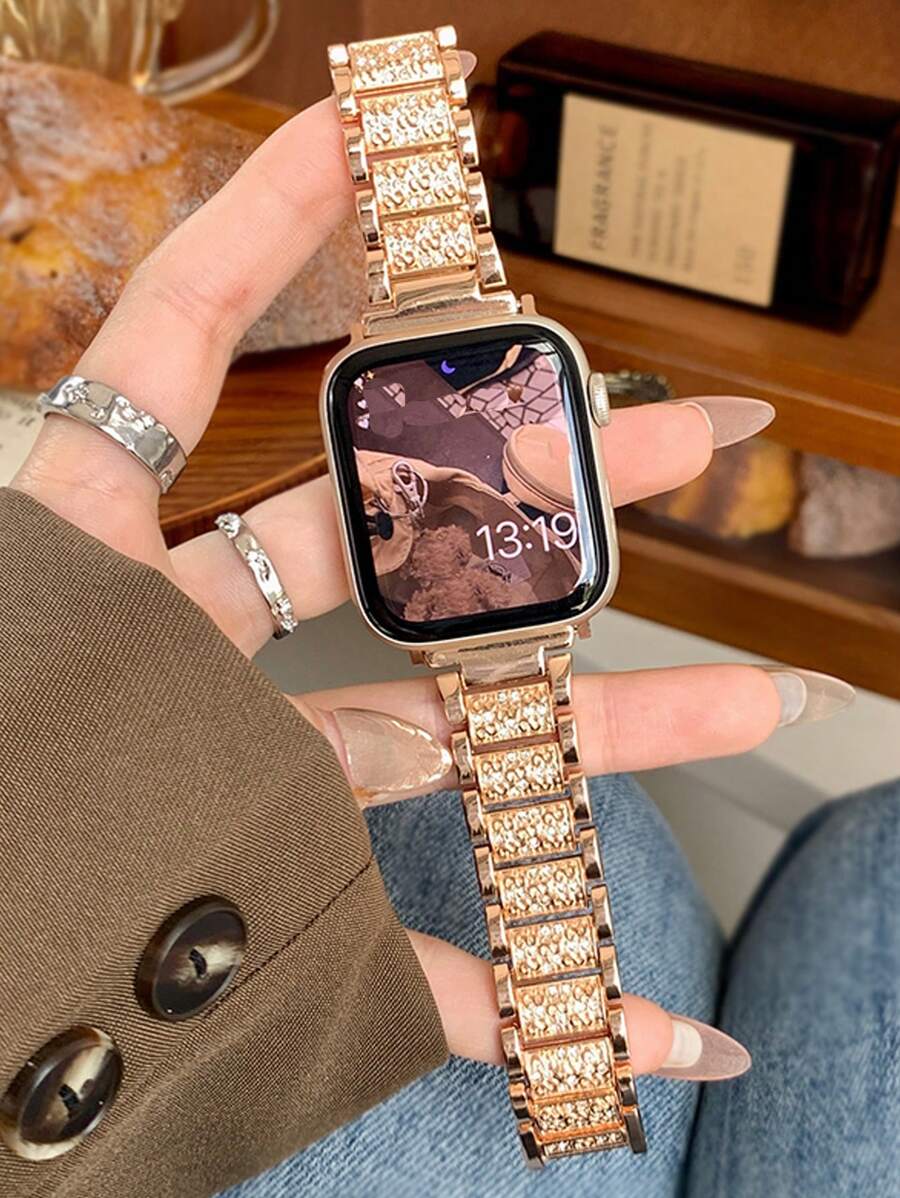 Narukvica za Apple Watch, uniseks, sjajna modna narukvica kompatibilna sa Apple Watch 38mm 40mm 41mm 42mm 45mm 46mm 49mm, Series 10/9/8/7/6/5/4/3/2/1/SE/Ultra, podesiva