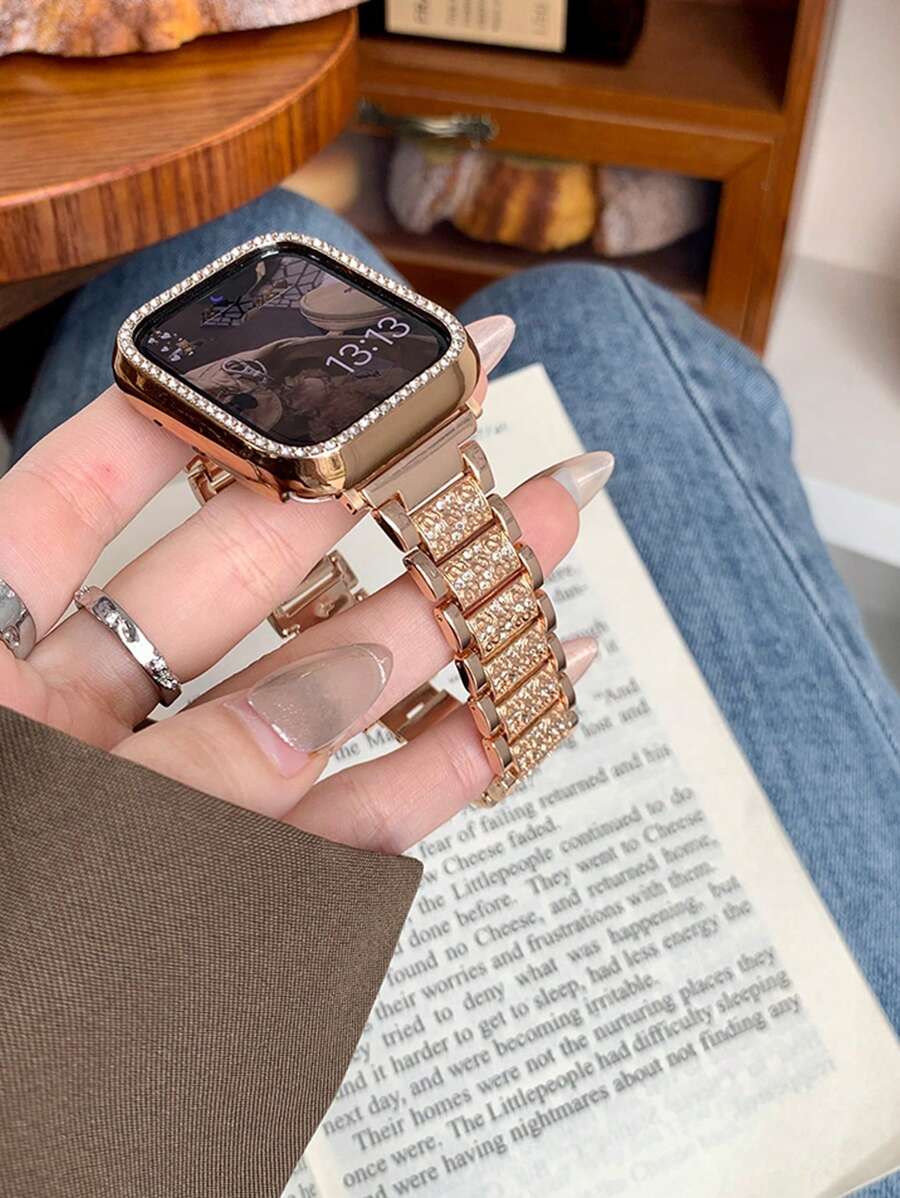 Narukvica za Apple Watch, uniseks, sjajna modna narukvica kompatibilna sa Apple Watch 38mm 40mm 41mm 42mm 45mm 46mm 49mm, Series 10/9/8/7/6/5/4/3/2/1/SE/Ultra, podesiva