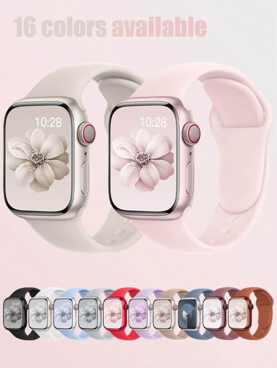 Sportska silikonska narukvica za Apple Watch, kompatibilna sa Apple Watch Series Ultra/11/10/9/8/7/6/5/4/3/SE, 38/40/41/42/44/45/46/49 mm