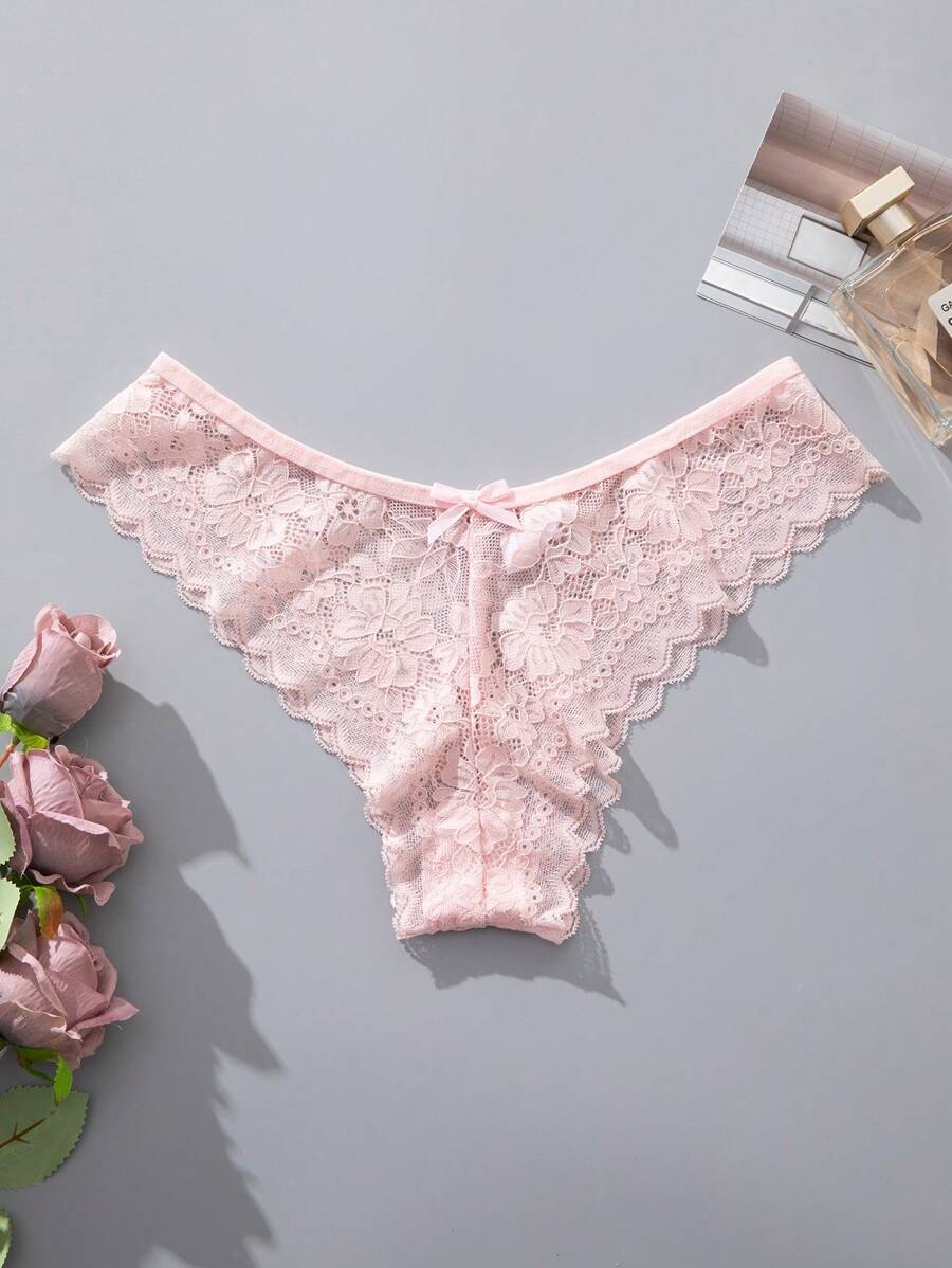 12 kom/pakovanje ženske elegantne i udobne bikini gaćice sa čipkastom ivicom