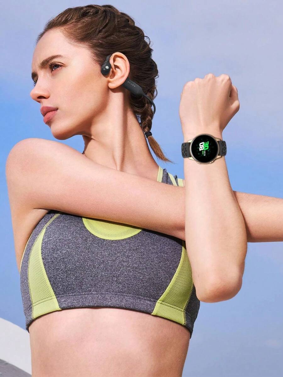 20mm dvobojna silikonska narukvica za sat sa cvetnim reljefom, kompatibilna sa Samsung Galaxy Watch 7 6 5 4 40mm 44mm/5 Pro/6 Classic 47mm/Watch 4 Classic/Active 2, 45mm/Watch 3/Watch 4 Classic 42mm 46mm Watch 6 47mm 43mm