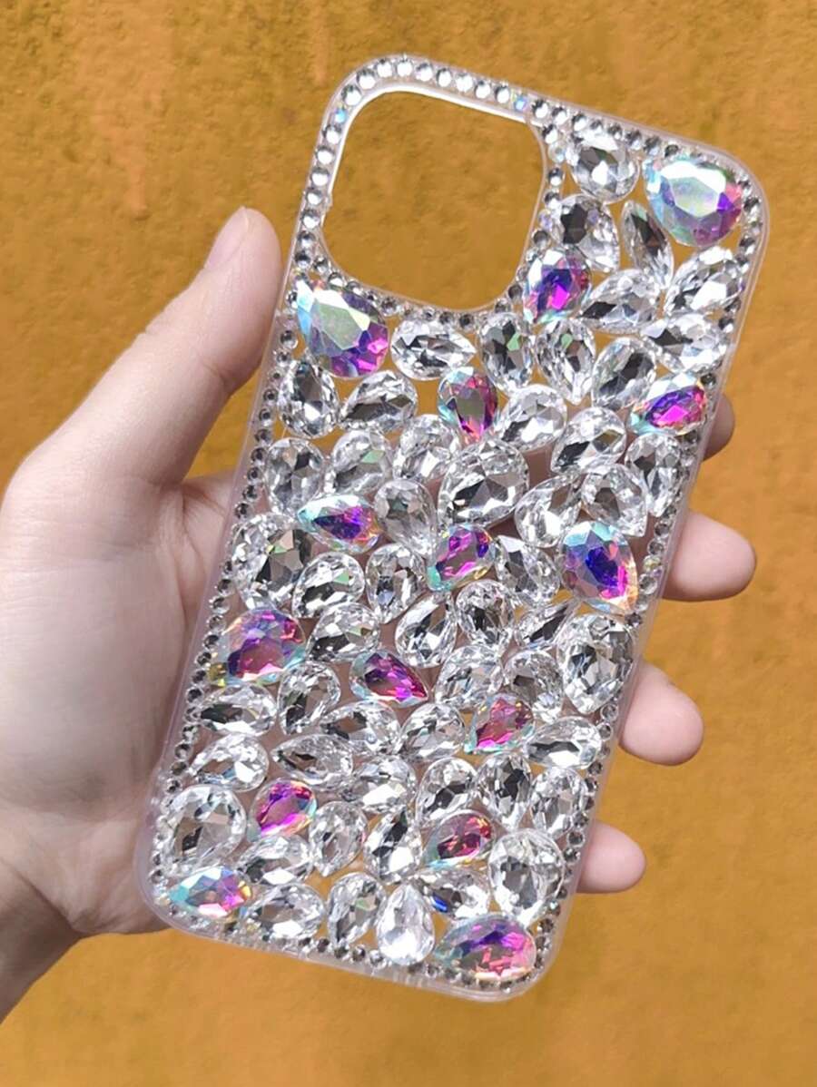 Luksuzna modna futrola za telefon sa šljokicama i kristalima