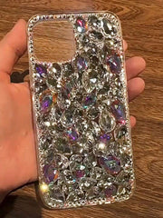 Luksuzna modna futrola za telefon sa šljokicama i kristalima