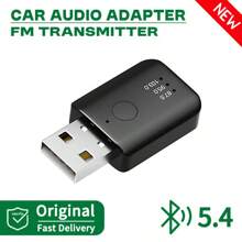 KZ Bluetooth 5.4 FM Transmitter Hands-Free Calling, Mini USB Powered Car Kit, Stereo Wireless Audio Adapter Receiver For FM Radio