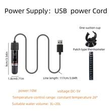 1pc Mini Aquarium Automatic Thermostat Rod + 1pc Digital Temperature Combo