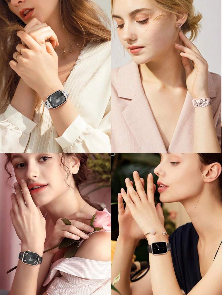 4 komada dvobojnih narukvica za sat  kompatibilnih sa Apple Watch narukvicama 49mm 46mm 45mm 44mm 42mm 41mm 40mm 38mm