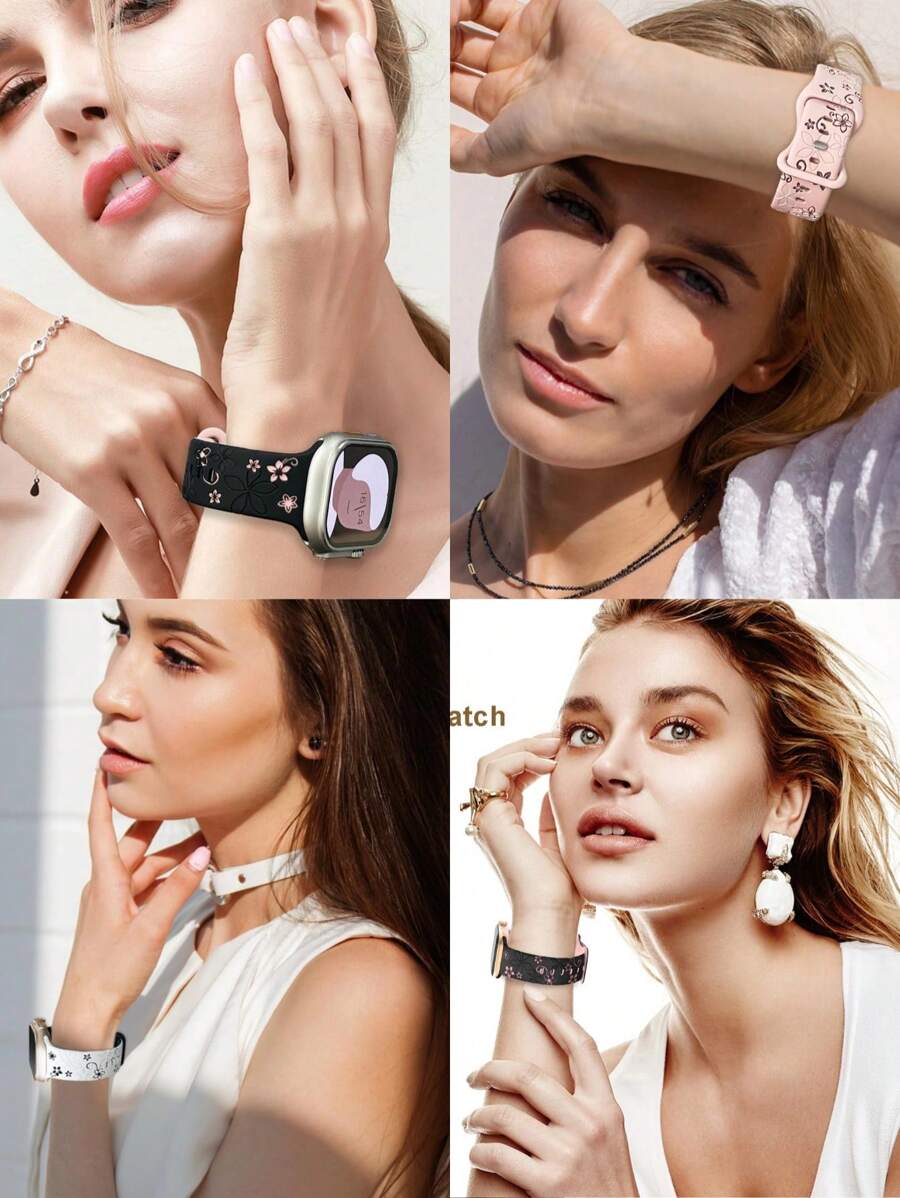 4 komada dvobojnih narukvica za sat  kompatibilnih sa Apple Watch narukvicama 49mm 46mm 45mm 44mm 42mm 41mm 40mm 38mm