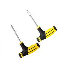7pcs Car Tire Repair Kit - Tire Puncture Repair Tools Set, Suitable For Small Holes, Portable & Rapid Tire Patching