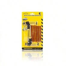 7pcs Car Tire Repair Kit - Tire Puncture Repair Tools Set, Suitable For Small Holes, Portable & Rapid Tire Patching