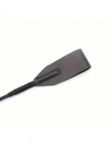 1pc PU Leather Riding Crop, Soft Flexible Flogger, Stage Prop With Non-Slip Braided Handle And Wrist Loop, Horse Riding Training Accessory