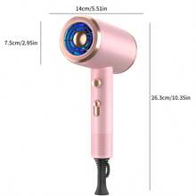 High-Powered Salon-Grade Hair Dryer With One-Button Switching Between Hot And Cold Winds, 2 Gear Adjustable Temperature, Equipped With Two Different-Sized Nozzles, Suitable For Home And Professional Salon Use