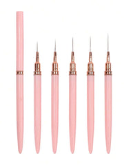 Set od 5 četkica za nail art, tanka četkica