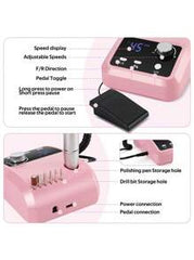 High Quality Electric Nail Grinder, 45,000 RPM, Electric Nail File, HD Display, Metal Nail Art Pen, Professional Electric Nail Drill Grinder