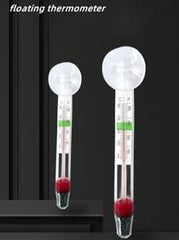 1pc/2pcs Aquarium Fish Tank Floating Glass Water Temperature Meter