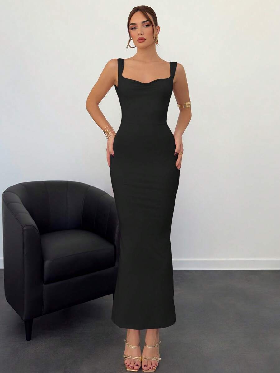 Elegantna Haljina sa Mašnom za Žene