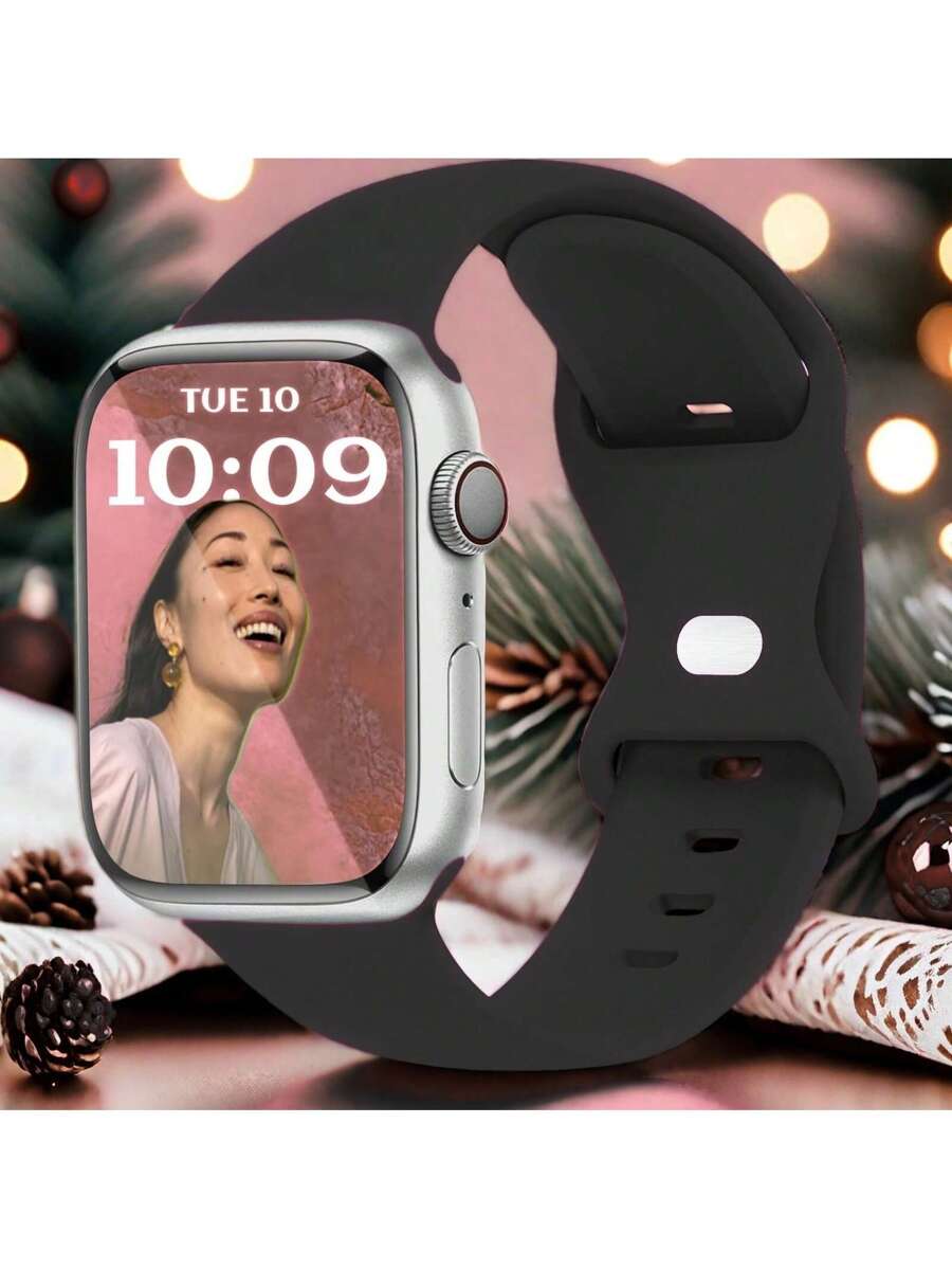 Unisex modni ležerni kaiš za sat od silikona , kompatibilan sa Apple Watch 38mm 40mm 41mm 45mm 46mm 44mm 49mm