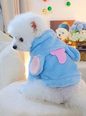 PETSIN 1pc Pet Dog/Cat Blue Elephant Hooded Sweatshirt, Cute Costume