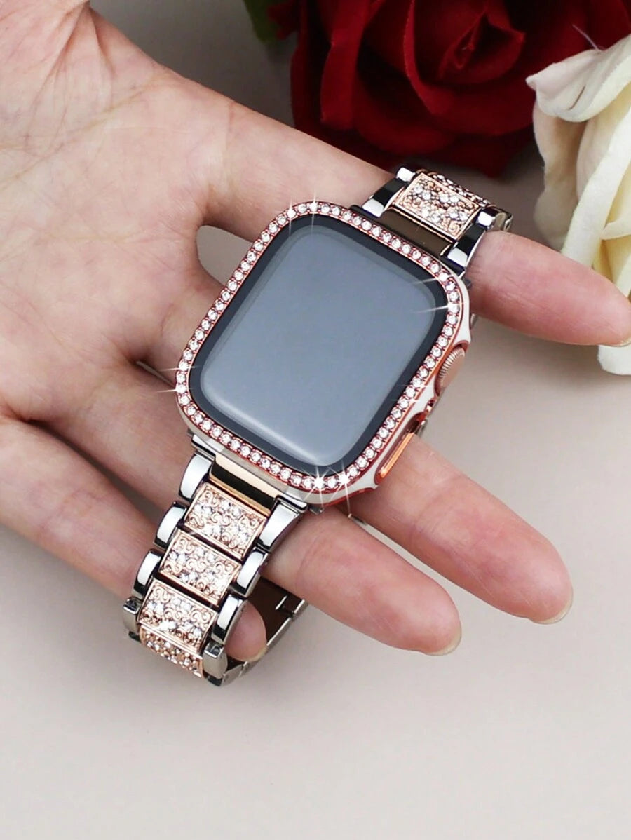 Kompatibilna narukvica i kućište 38/40/41/42/44/45/46/49mm, Kompatibilno sa Apple Watch Series Ultra/11/10/9/8/7/6/5/4/3/SE