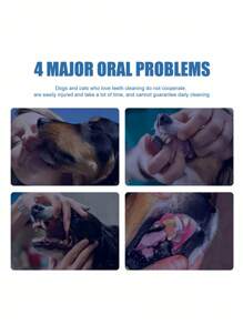 YEGBONG 1 Bottle 60ml Pet Tartar Remover, Removes Tartar, Yellow Teeth, Bad Breath, Cleans Teeth, Oral Foam Cleaner
