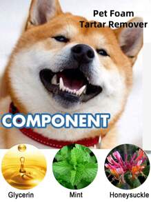 YEGBONG 1 Bottle 60ml Pet Tartar Remover, Removes Tartar, Yellow Teeth, Bad Breath, Cleans Teeth, Oral Foam Cleaner