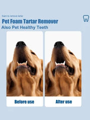 YEGBONG 1 Bottle 60ml Pet Tartar Remover, Removes Tartar, Yellow Teeth, Bad Breath, Cleans Teeth, Oral Foam Cleaner