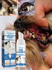 YEGBONG 1 Bottle 60ml Pet Tartar Remover, Removes Tartar, Yellow Teeth, Bad Breath, Cleans Teeth, Oral Foam Cleaner