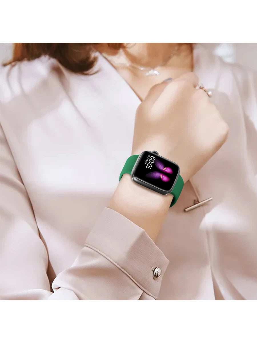 Unisex modni ležerni kaiš za sat od silikona , kompatibilan sa Apple Watch 38mm 40mm 41mm 45mm 46mm 44mm 49mm