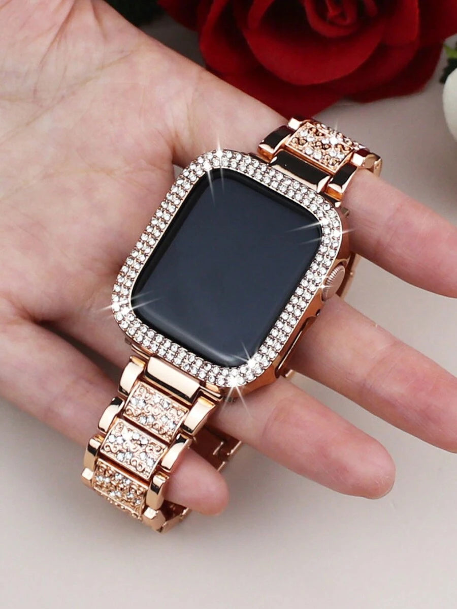 Kompatibilna narukvica i kućište 38/40/41/42/44/45/46/49mm, Kompatibilno sa Apple Watch Series Ultra/11/10/9/8/7/6/5/4/3/SE