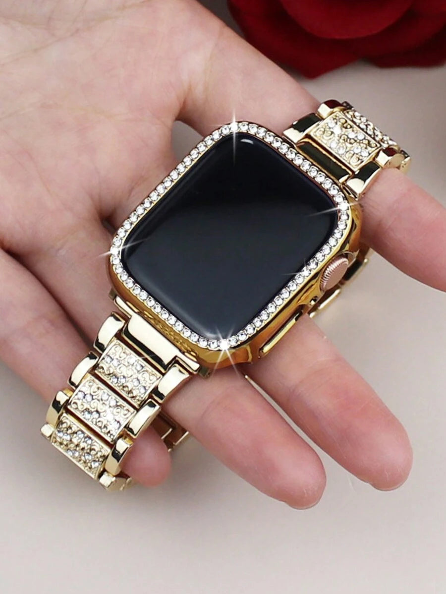 Kompatibilna narukvica i kućište 38/40/41/42/44/45/46/49mm, Kompatibilno sa Apple Watch Series Ultra/11/10/9/8/7/6/5/4/3/SE