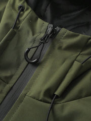 Muška softshell vetrovka sa kapuljačom i pertlama