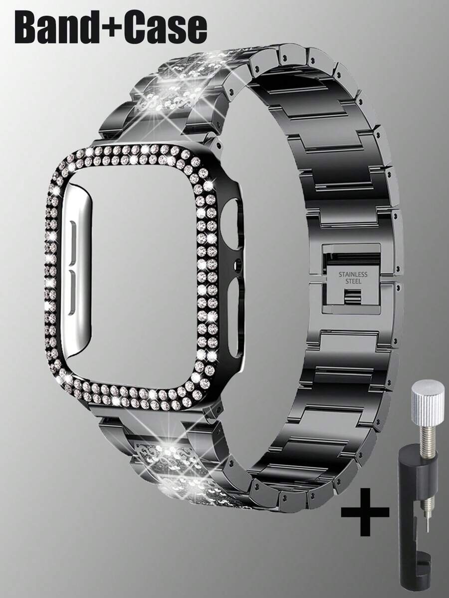 Kompatibilna narukvica i kućište 38/40/41/42/44/45/46/49mm, Kompatibilno sa Apple Watch Series Ultra/11/10/9/8/7/6/5/4/3/SE