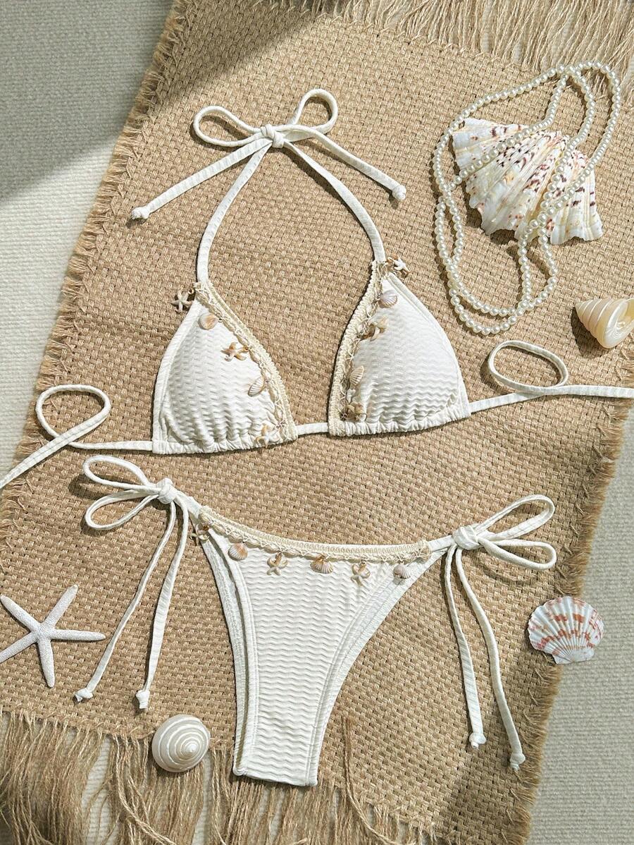 Bikini set sa vezom i čipkom