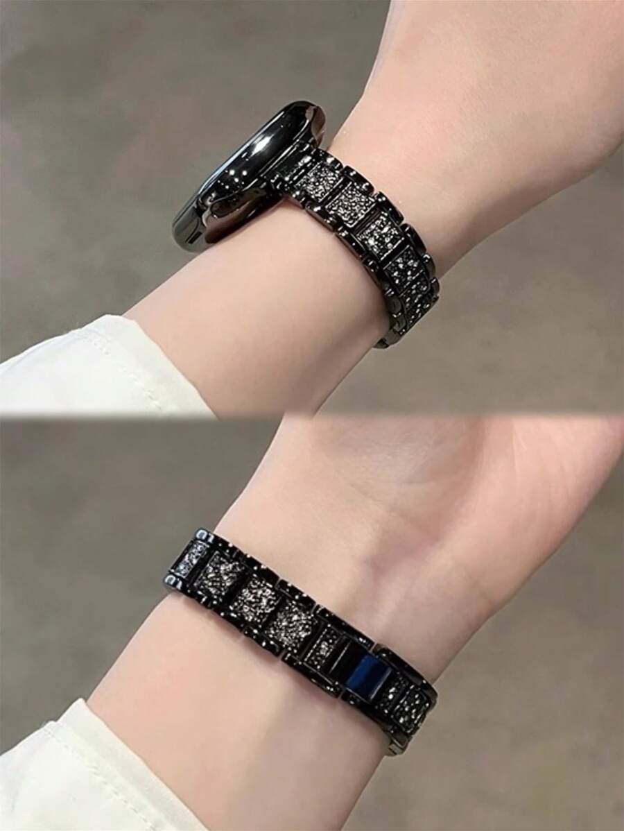 Metalna narukvica za sat sa kristalima, kompatibilna sa Apple Watch, odličan poklon