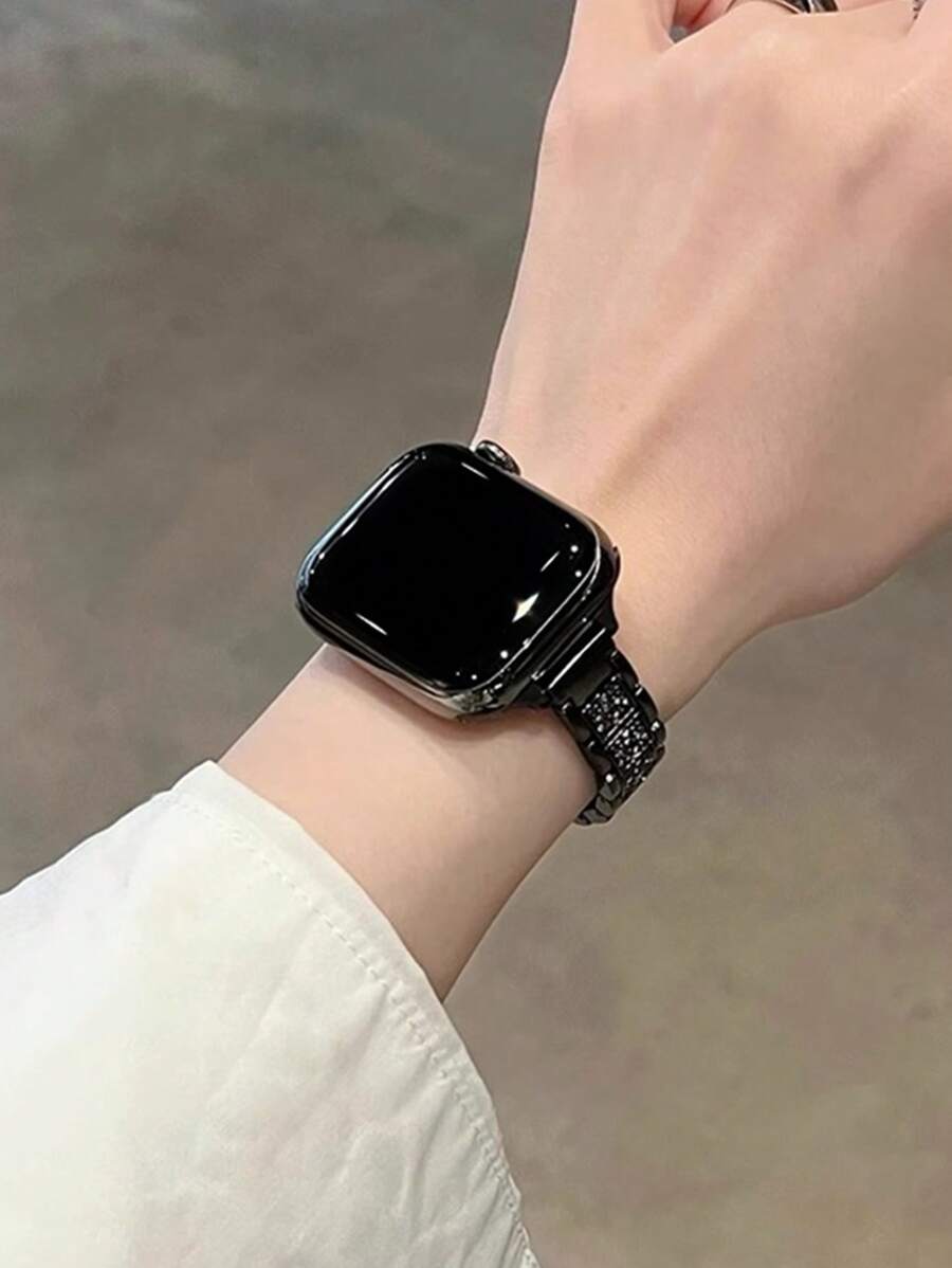 Metalna narukvica za sat sa kristalima, kompatibilna sa Apple Watch, odličan poklon