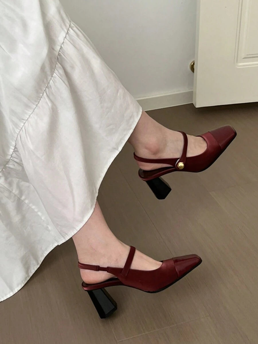 Elegantne Mary Jane cipele sa kvadratnim vrhom