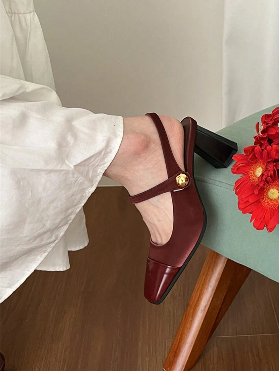 Elegantne Mary Jane cipele sa kvadratnim vrhom