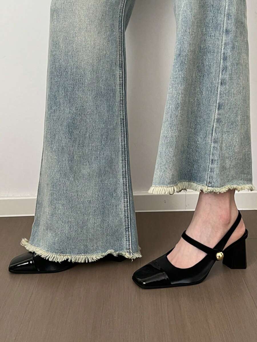 Elegantne Mary Jane cipele sa kvadratnim vrhom