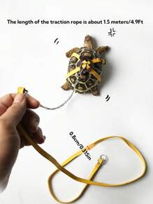 1pc Adjustable Pet Turtle Leash, Lizard Leash, Turtle Leash Paired With Scooter For Quick Riding, Finger Scooter, Turtle Scooter, Parrot Scooter, Lizard Scooter, Small Pet Scooter Toy