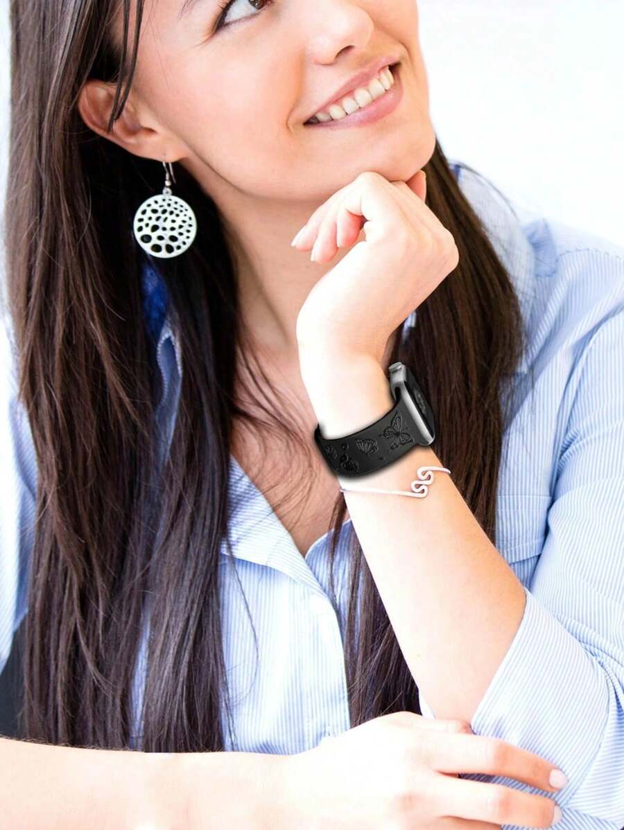 2 komada narukvice za sat sa leopard printom i gravurom, kompatibilna sa Apple Watch 49mm 46mm 45mm 44mm 42mm 41mm 40mm 38mm