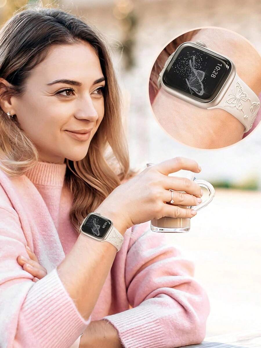 2 komada narukvice za sat sa leopard printom i gravurom, kompatibilna sa Apple Watch 49mm 46mm 45mm 44mm 42mm 41mm 40mm 38mm