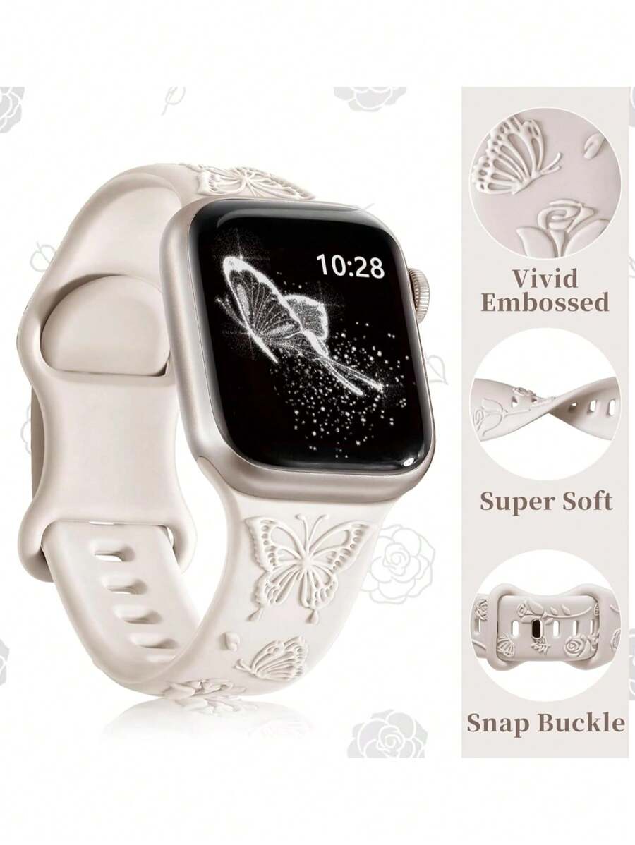 2 komada narukvice za sat sa leopard printom i gravurom, kompatibilna sa Apple Watch 49mm 46mm 45mm 44mm 42mm 41mm 40mm 38mm