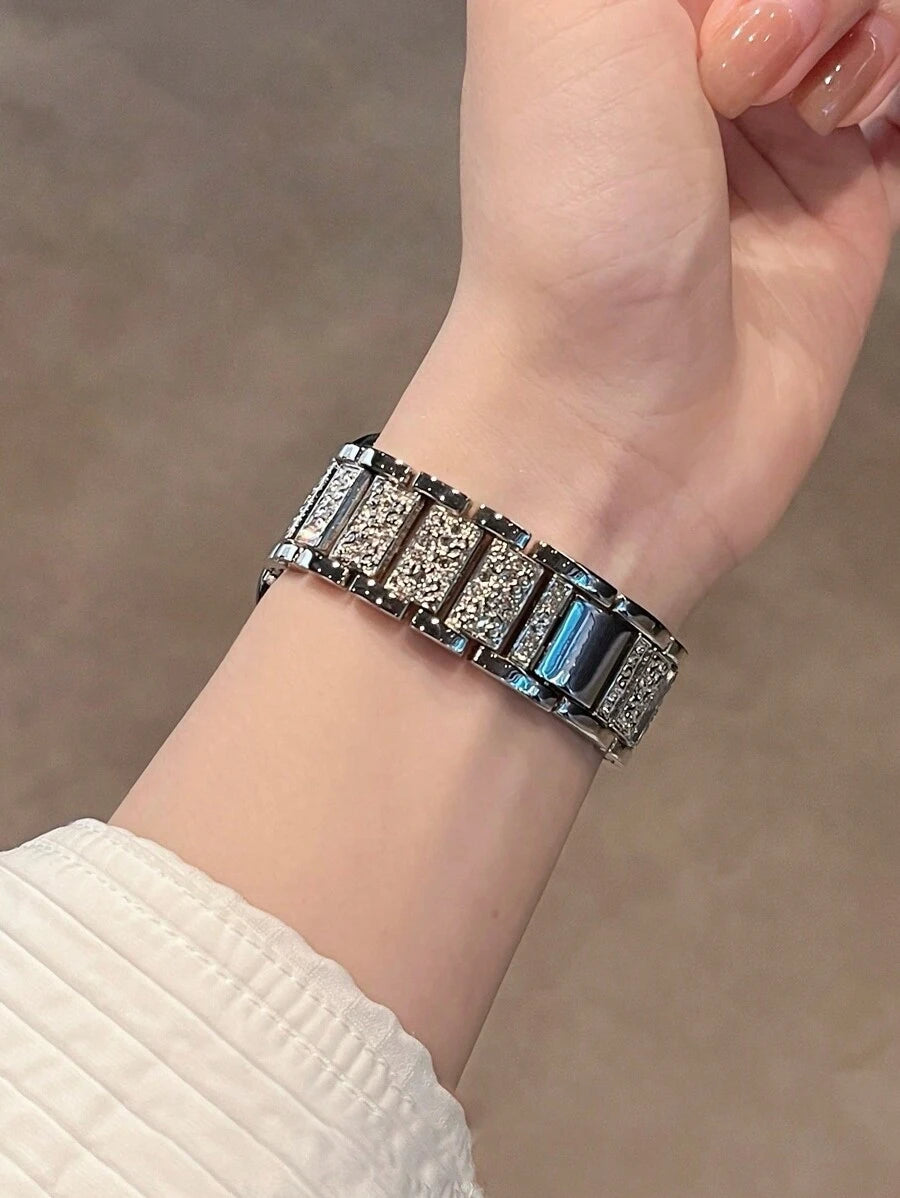 Narukvica za Apple Watch, uniseks, sjajna modna narukvica kompatibilna sa Apple Watch 38mm 40mm 41mm 42mm 45mm 46mm 49mm, Series 10/9/8/7/6/5/4/3/2/1/SE/Ultra, podesiva