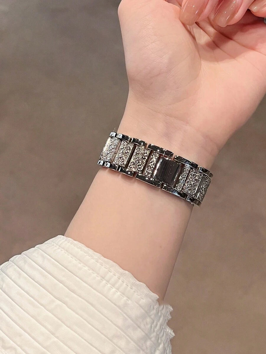 Narukvica za Apple Watch, uniseks, sjajna modna narukvica kompatibilna sa Apple Watch 38mm 40mm 41mm 42mm 45mm 46mm 49mm, Series 10/9/8/7/6/5/4/3/2/1/SE/Ultra, podesiva