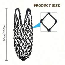1pc Hay Net, Hanging Hay Feeder Bag, Durable Polyester (PET) Material, For Horse Stable, Toy, Pet Supplies