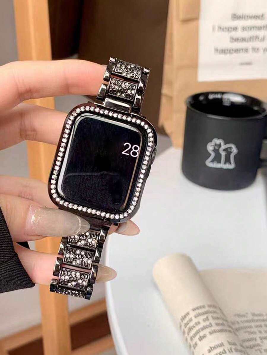 Narukvica za Apple Watch, uniseks, sjajna modna narukvica kompatibilna sa Apple Watch 38mm 40mm 41mm 42mm 45mm 46mm 49mm, Series 10/9/8/7/6/5/4/3/2/1/SE/Ultra, podesiva