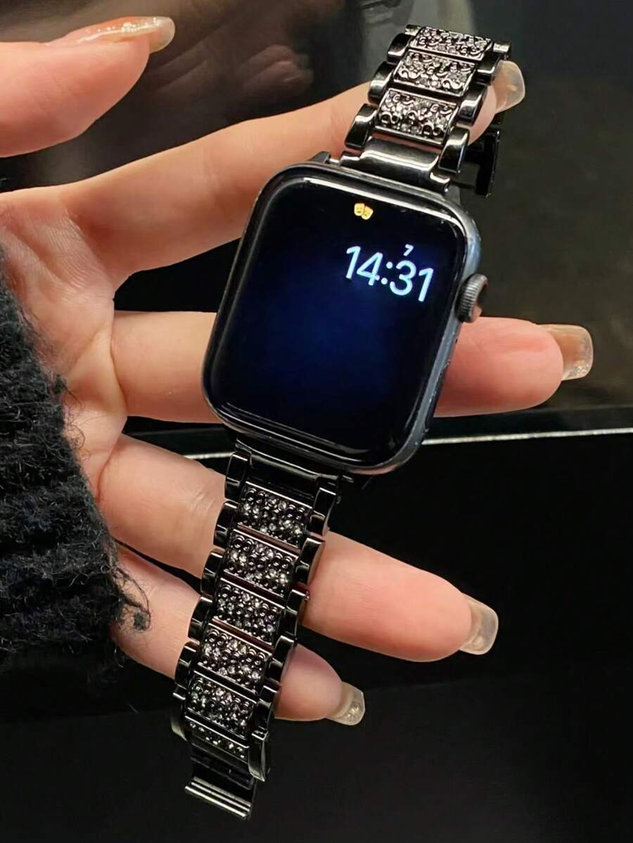 Narukvica za Apple Watch, uniseks, sjajna modna narukvica kompatibilna sa Apple Watch 38mm 40mm 41mm 42mm 45mm 46mm 49mm, Series 10/9/8/7/6/5/4/3/2/1/SE/Ultra, podesiva