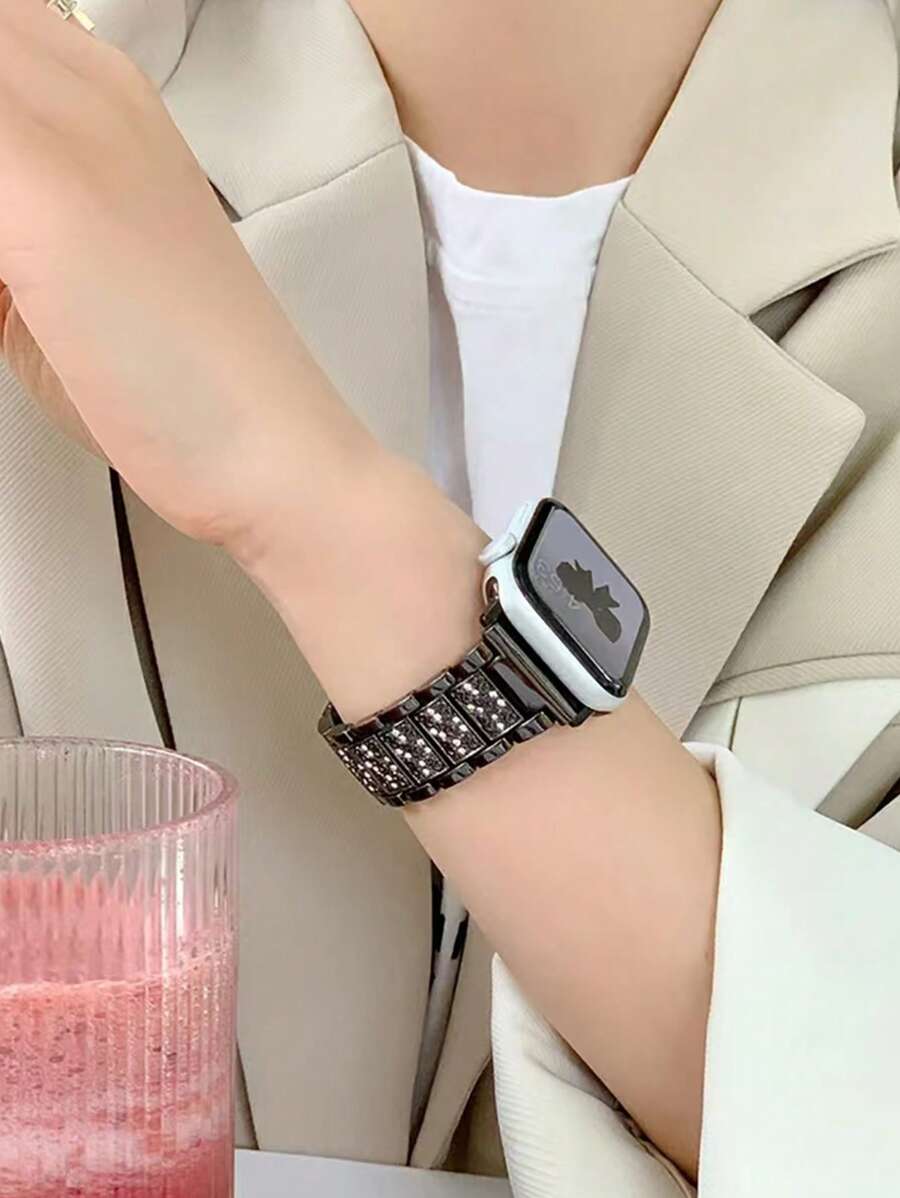 Narukvica za Apple Watch, uniseks, sjajna modna narukvica kompatibilna sa Apple Watch 38mm 40mm 41mm 42mm 45mm 46mm 49mm, Series 10/9/8/7/6/5/4/3/2/1/SE/Ultra, podesiva