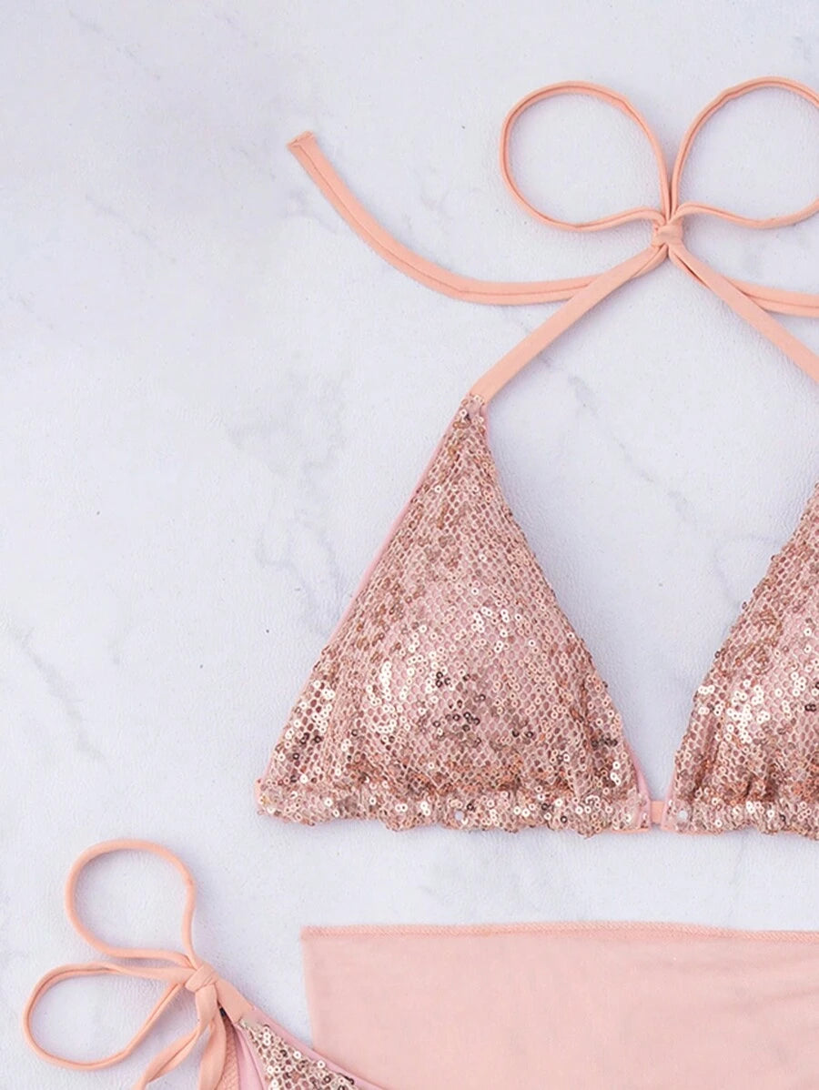 Seksi Šljokičasti Bikini Top